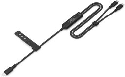 Kabel USB Digitus USB-C - 2x USB-C 1.8 m Czarny (AK-300170-018-S)