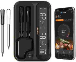 THERMOMETER WIRELESS 2 PROBES INT-12-BW