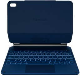 Etui Typecase Edge z klawiaturą do iPad  11" (A16) 2025 / iPad 10.9" 2022 błękitny pacyfik