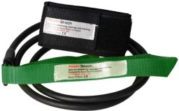 AQUA-SPORT POWERSTRECH DRYLAND SET GREEN RESISTANCE GUMA DO ĆWICZEŃ NA LĄD Z UCHWYTEM I PASKIEM NA KOSTKI AS32080