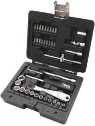 ZESTAW NASADEK 1/4' + BITY I AKCESORIA, 42 CZ.