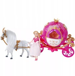 KARETA LALKA CHODZĄCY KOŃ DŹWIĘKI ŚWIATŁA 2206B