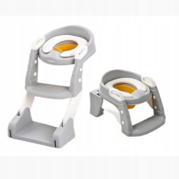 Nakładka sedes drabina siedzisko antypoślizgowa nocnik 2w1 jt-120 szary