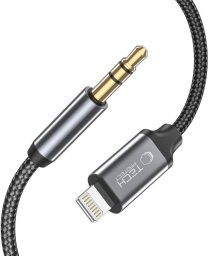 Kabel Boste Przewód audio iPhone Lightning - mini jack 3.5mm 1m - czarny Tech-Protect (1031071)