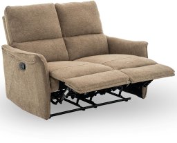 Sofa wypoczynkowa rozkładana dwuosobowa fotel TIMO DUO szenil brązowa