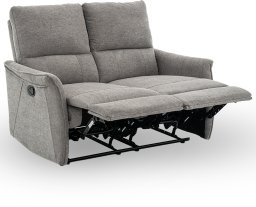 Mebel Elite Sofa wypoczynkowa rozkładana dwuosobowa fotel TIMO DUO szenil szara