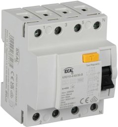 Kanlux Wyłącznik różnicowoprądowy 4P 40A 0,03A typ B KRD10-4/40/30-B VDE 38540