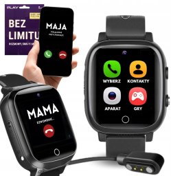 SMARTWATCH ZEGAREK DZIECIĘCY POŁĄCZENIA ROZMOWY NA KARTĘ SIM GRY MENU PL