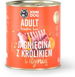 John Dog PUMPKIN Jagnięcina Królika dynia 800g