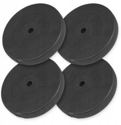 Zestaw obciążeń winylowych 4x7,5 kg 30 mm