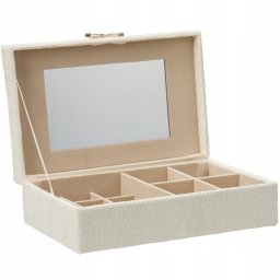 Home Styling Collection Szkatułka na biżuterię z kokardą, 25 x 7,5 x 15,5 cm