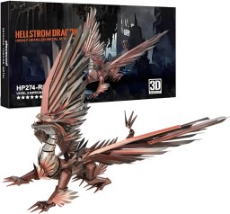 Piececool Metal Puzzle 3D Model - Firestorm Dragon