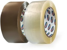 Taśma pakowa kauczukowa 100m brązowa