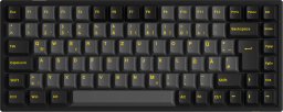 Klawiatura Akko AKKO Black & Gold 3084B Plus Gaming Tastatur, RGB – V3 Cream Yellow Pro Switches, ISO DE, czarny & złoty