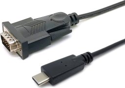 Kabel USB Manhattan MANHATTAN USB-C na szeregowy DB9/RS232 Adapter PL2303GT 1m