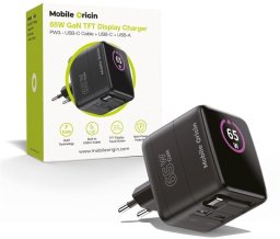 Ładowarka Mobile Origin 1x USB-A 1x USB-C 3.25 A (MO-65WDCH-PW3)
