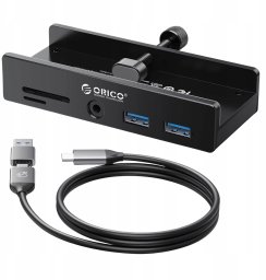 HUB USB Orico 1x SD 1x microSD 2x USB-C  + 2x USB-A 2.0 3.0 (MH5PMM-10-BK-BP)