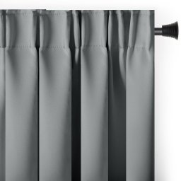 Zasłona blackout 90% na taśmie z szarfą 200x300 cm szara Restilo