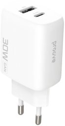Ładowarka sieciowa Proove Silicone Power 2 30W white (Type-C + USB)