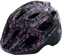 Kask dziecięcy NEXELO VIA Shiny  lekki i regulowany Rozmiar kasku: M(53-55cm), Wybierz kolor: Black/Pink