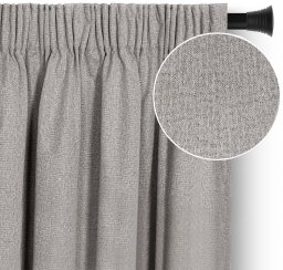 Zasłona blackout 100% CORITA beżowa 140x250 taśma wave RESTILO