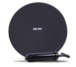 Poduszka sensomotoryczna Gorilla Sports + pompka szara