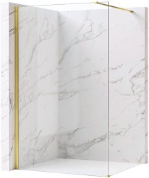 Kabina prysznicowa Walk-In Rea Flexi Transparent / Gold 110
