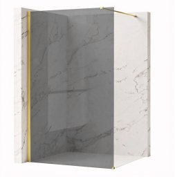 Kabina prysznicowa Walk-In Rea Flexi Grey / Gold 140