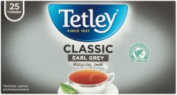 Herbata TETLEY Classic Earl Grey, 25 torebek