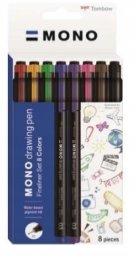 Cienkopis mono drawing 8 kolorów