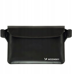 Saszetka Wozinsky WWS-01 wodoodporna nerka PVC - czarna