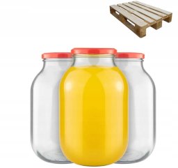 PÓŁPALETA SŁOIK 3L 108szt - 18 ZGRZEWEK PRZETWORY