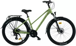 Kands Agnes 27,5 2025 wygodny rower miejski i rekreacyjny dla kobiet Wybierz rozmiar ramy: 14" (35, 36cm), Wybierz kolor: Pistacjowy mat