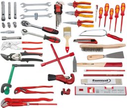 Zest. narzędzi do instal.sanitarnych, 45-cz. w torbie narzędziowej FORMAT