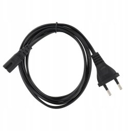 Kabel zasilający radiowy (2pin) 1,5 m czarny