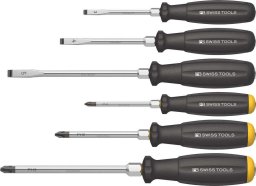 Zestaw wkrętaków 6-cz., płasko-krzyż.PH z kapturkiem do pobij. PB SwissTools