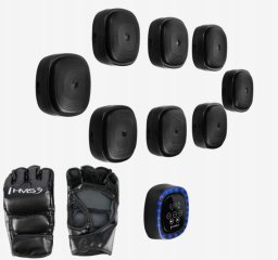 HMS TB05 TARCZA BOKSERSKA MODUŁOWA BLUETOOTH Z MUZYKĄ I RĘKAWICAMI HMS