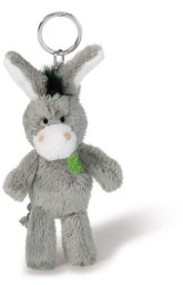 NICI 47868 Brelok pluszowy osiołek Donkey 10cm liść koniczyny