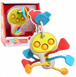 Klucze Edukacyjne Sensoryczyne Kolorowe Ruchome Elementy Dla Malucha