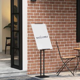 vidaXL Stoiska na targi Czarny 26,5 x 26,5 x 127 cm Stal