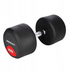 UnderFit Hantla gumowana 45 kg UNDERFIT do ćwiczeń siłowych fitness