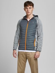 Jack&Jones kurtka pikowana JJEMULTI QUILTED JACKET 12182242 GREY MELANGE/SET-IN SLE 2XL