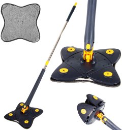 Mop Verk Mop płaski obrotowy do mycia podłóg podłogi z wyciskaczem higieniczny