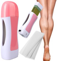 Depilator Verk Zestaw do depilacji podgrzewacz wosk w rolce paski