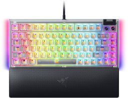 Razer Hot-swappable Mechanical Gaming Keyboard | BlackWidow V4 75% | Gaming Keyboard | Wired | US | Phantom White Edition | USB Type-C | Razer Mechanical Switches (Tactile)