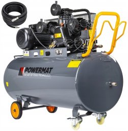 KOMPRESOR OLEJOWY 200L 8 BAR SPRĘŻARKA 230V 650l/min + WĄŻ