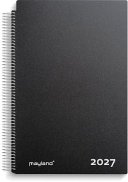 Mayland-Burde Kalendarz spotkań A4 dzień czarny PP-plast 2027