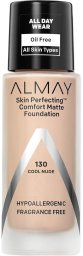 Almay, Skin Perfecting Comfort, Liquid Foundation, 130, Cool Nude, 30 ml For Women