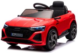 AUDI SQ8 CZERWONY Auto na akumulator EVA Skóra pilot Akumulator litowo-jonowy EDUKAMP