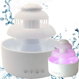 Dyfuzor zapachowy Verk Nawilżacz powietrza dyfuzor lampka led aromaterapia fontanna bezprzewodowy